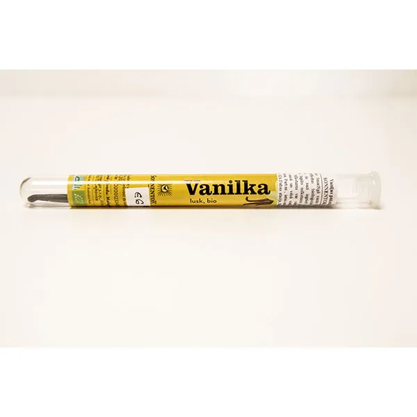 Vaniļas pāksts BIO (stikla mēģenē) 25 g